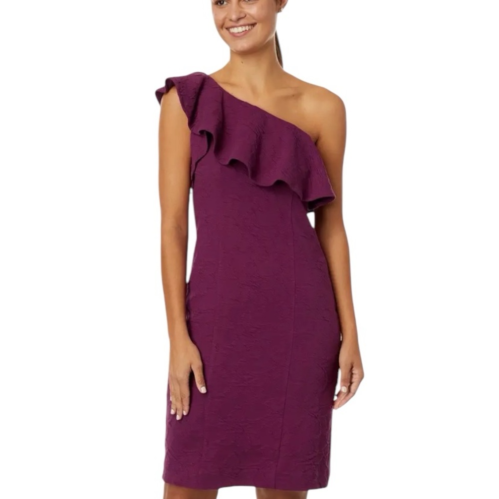 Lilly Pulitzer Bordeaux One Shoulder Dress